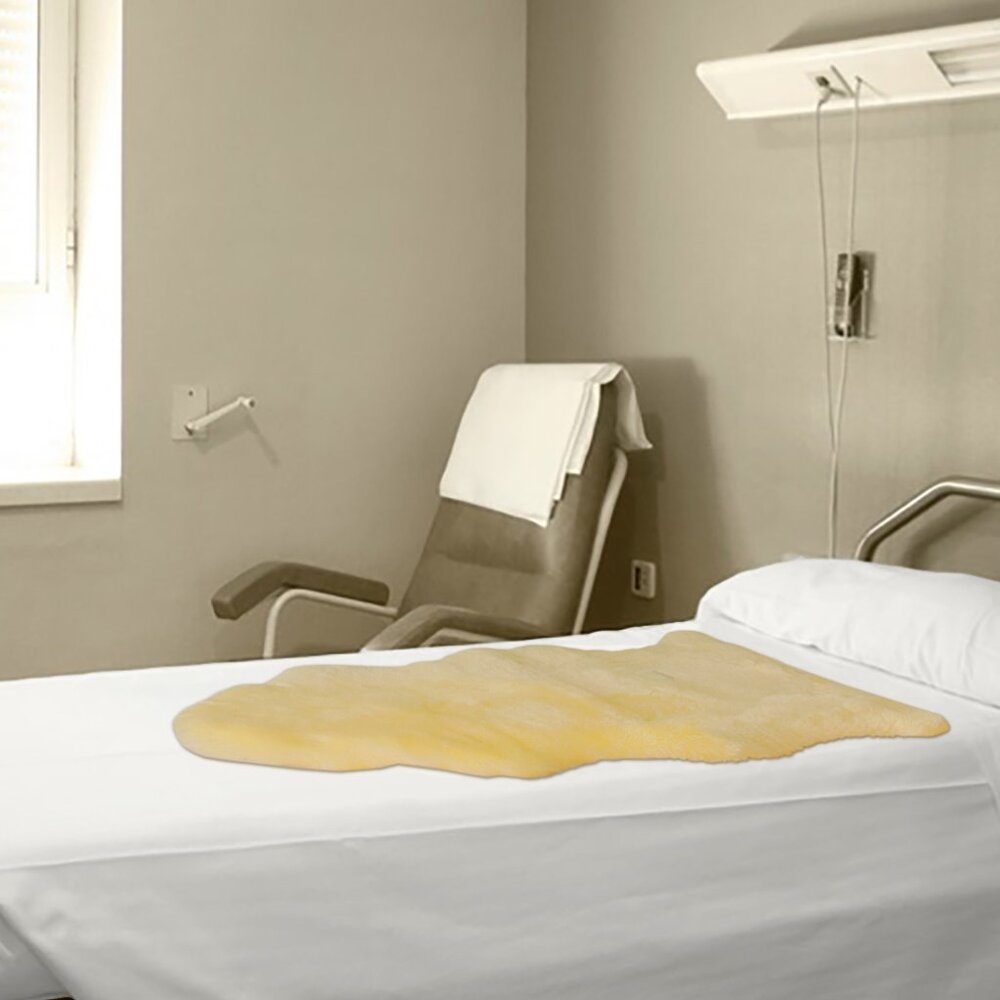 Natural Medical Classic Sheepskin Single Pelt | 1-Piece | Cornsilk | 26"x46"